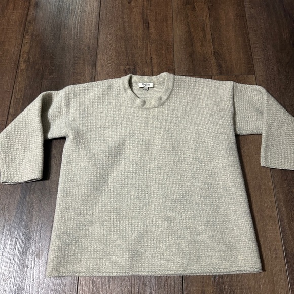 Madewell Other - Madewell Heather Grey Waffle Knit Crewneck Sweater - Size S